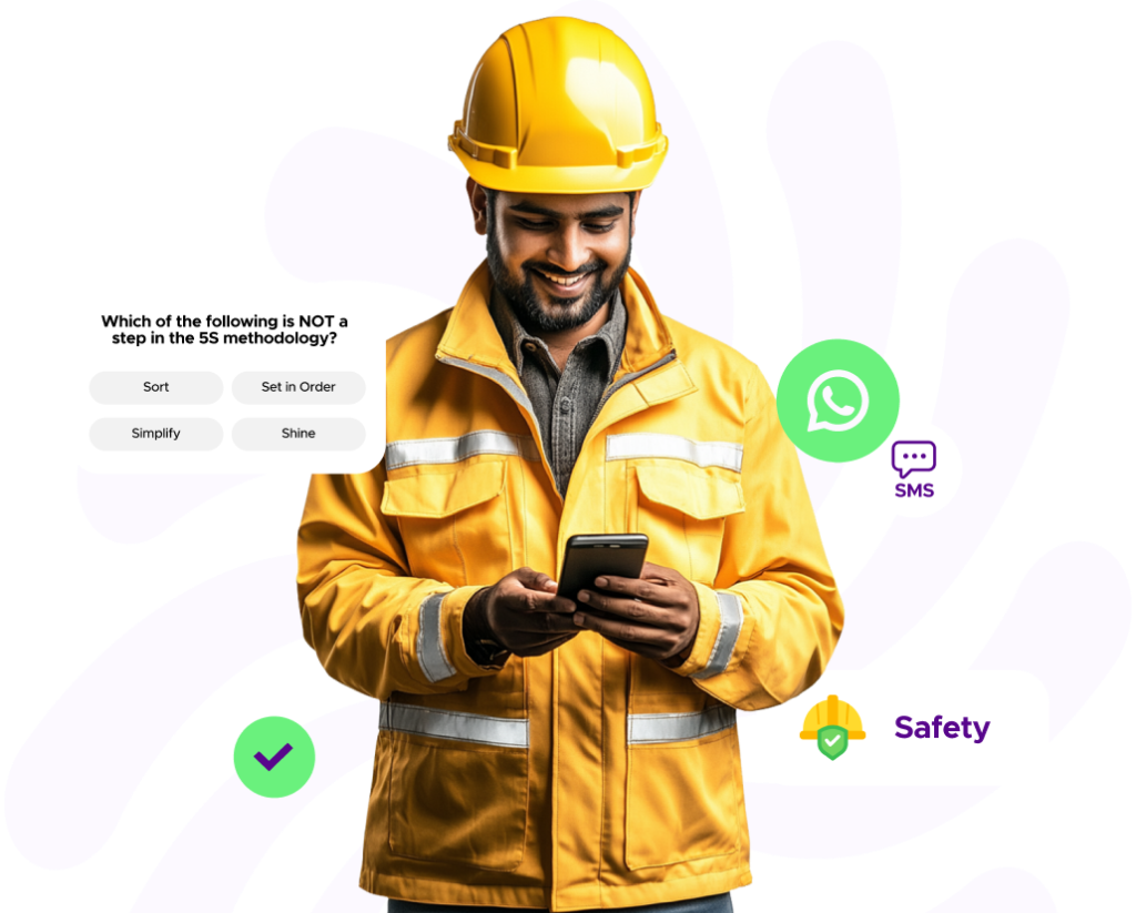 Construction worker using Leap10x