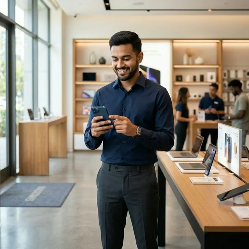 Sales frontline Indian worker