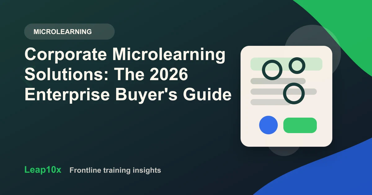 Corporate Microlearning Solutions: The 2026 Enterprise Buyer's Guide