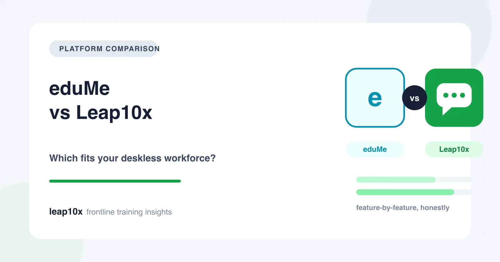 eduMe vs Leap10x: Which Frontline Training Platform Fits Your Workforce?