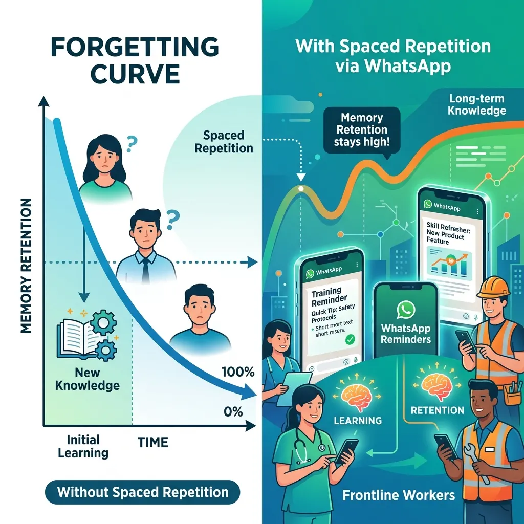 The Forgetting Curve Fix: How Spaced Microlearning Saves Frontline Retraining Budgets