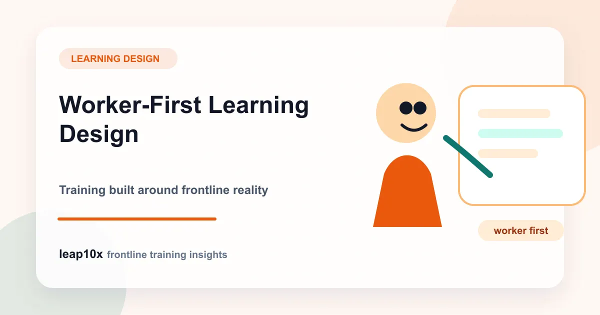 Human-Centered Learning Design for Blue-Collar Workers: Putting Frontline Employees First