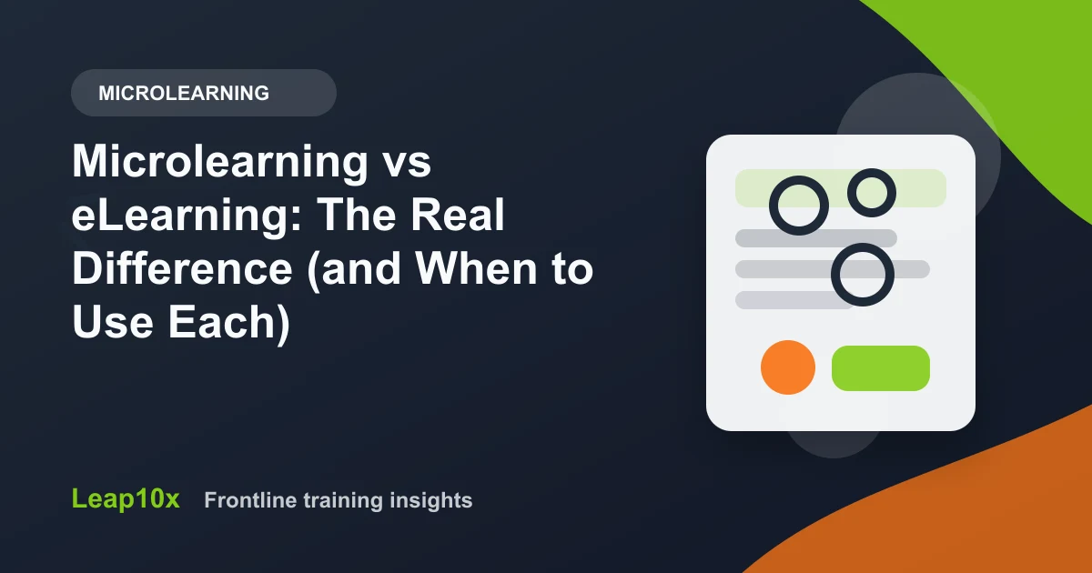 Microlearning vs eLearning: The Real Difference (and When to Use Each)