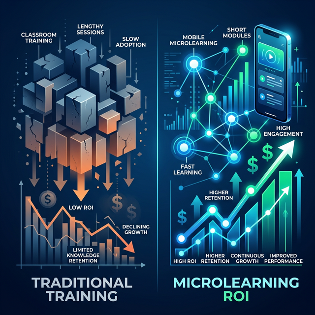 Microlearning vs Traditional Training: The ROI Data (2026)