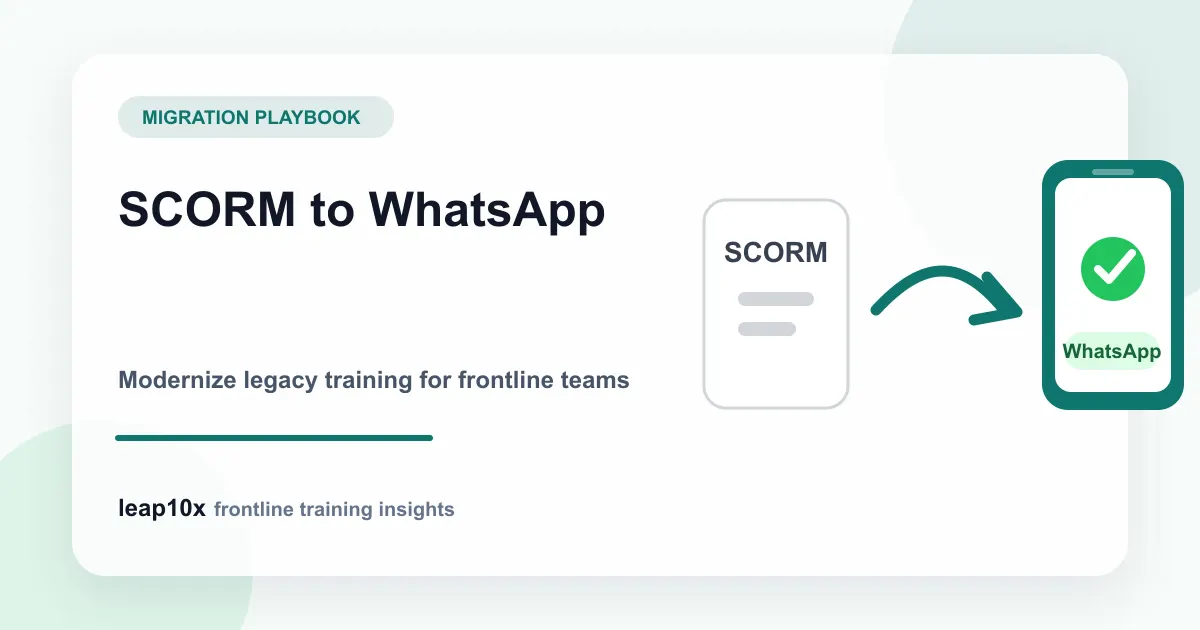 From SCORM to WhatsApp: A Migration Playbook for Modernizing Legacy Training